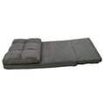 thumbnail image 5 of Loungie Microsuede Flip Chair Lounger Seat Grey, 5 of 9