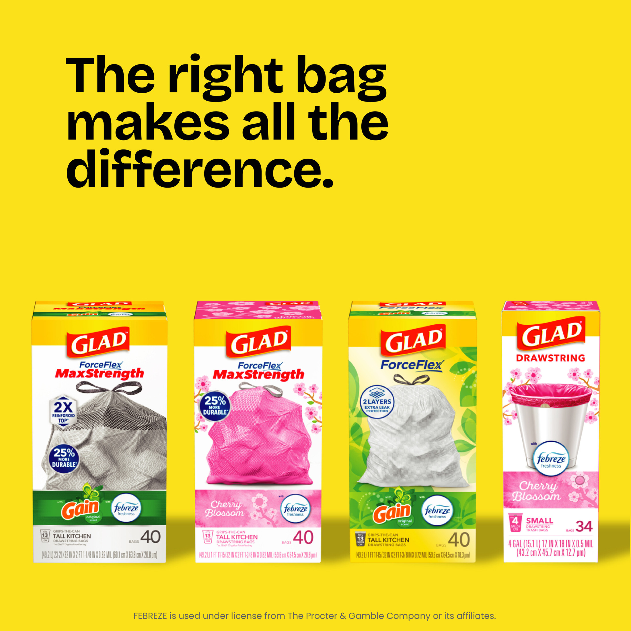 Glad ForceFlex Heavy Duty Trash Bags, 30 Gallon, 40 Count photo 8