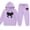 Purple#9527, variant on BOOMNY Girls Outfit 2 Peice Sets Graphic Long Sleeve Tops Pants Sets for Kids Soft Clothing Set