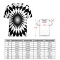 thumbnail image 2 of Summer Checked Mandala T Shirts Black and White Mandalas Flower Simple T-Shirt Women Short Sleeve Hip Hop Oversized Tees, 2 of 4