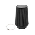 thumbnail image 1 of Unique Bargains Engine Air Filter 100mm High Flow Mushroom Head Clamp-On Cold Air Intake Filter Closed-Top Cool Air Filter Cleaner with 1 Clamp Black for Car, 1 of 6