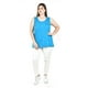 thumbnail image 4 of Blusa sin manga con encaje Roman Fashion /Tallas Extras, 708 (Azul claro) azul 42, 4 of 5