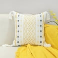 thumbnail image 1 of Nvzi Funda de almohada reversible de 4 piezas, clásica y atemporal, funda de almohada simple de color puro de 17,72 x 17,72 pulgadas (amarillo dorado), 1 of 5