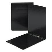 Smead End Opening Pressboard Report Cover, Prong Fastener, Letter, Black