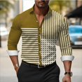 thumbnail image 1 of Camisas de manga larga de estilo empresarial de gran tamaño para hombre camisetas con botones y estampado de rayas ropa de calle ropa informal para hombre ropa con solapa, 1 of 6