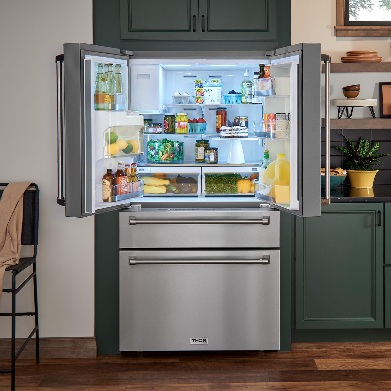 THOR KITCHEN TRF3601FD french door freestanding refrigerator