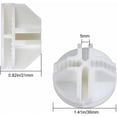 thumbnail image 2 of (Blanc) Système de Garde-Robe 40 Pcs Cube en Fil Plastique ABS Unité de Rangement Connecteur Cube Modulaire en Maille pour Étagères Armoires de Rangement, 2 of 5