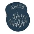 thumbnail image 1 of Inkdotpot 100 Pack Merry Christmas Favor Paper Tag Craft Real Silver Foil Hang Tag, 1 of 6