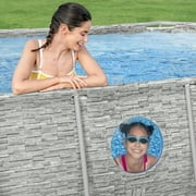 Bestway Power Steel Swim Vista Metal Frame Above Ground Pool - 14 x 8 ft, Stone