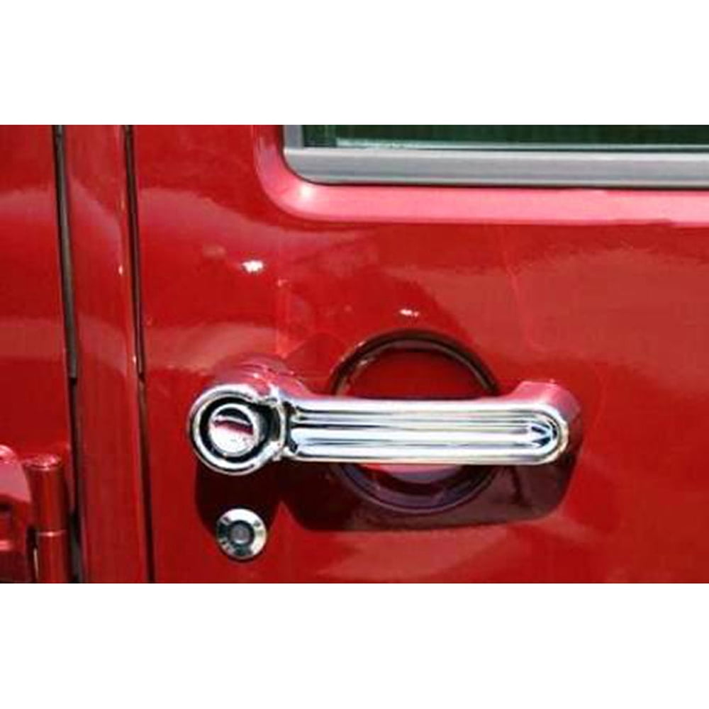 Door Handle Covers for 2007-2014 Jeep Wrangler (Chrome Set of 4) -  