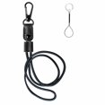 thumbnail image 1 of Cordón de cuero PU negro y marrón clásico tejido a mano, cordón de cuero PU negro ajustable, llavero, 1 of 6
