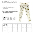 thumbnail image 6 of COEQINE Cute Bee Honeycomb Girls Yoga Leggings Breathable Athletic Sport Leggings High Waist Pants for School Gym, for 12-13 Years Kids, 6 of 7