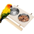 thumbnail image 3 of Bird Feeding Dish, Stainless Steel Cage Accessories For Eatting Fruit Vegetable Skewer, 3 of 8