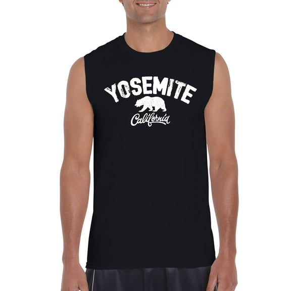 Normal is Boring - Men's Graphic T-Shirt Sleeveless, up to Men Size 3XL - National Park Yosemite