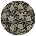 thumbnail image 2 of Addison Rugs Chantille Indoor/Outdoor Transitional Floral Black Washable Round Rug, 8' x 8', 2 of 6