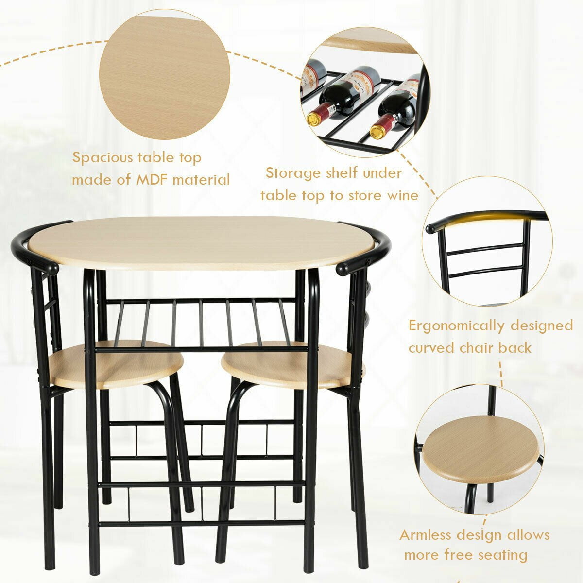Coleman 2 Person Dining Set Chair 29.5 H x 15 W x 19 D Table Yes Walmart