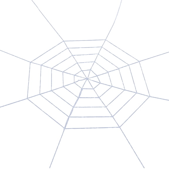 5 Ft Giant Round Spider Web – Outdoor Halloween Yard Decor, White Haunted House Party Garden Prop
