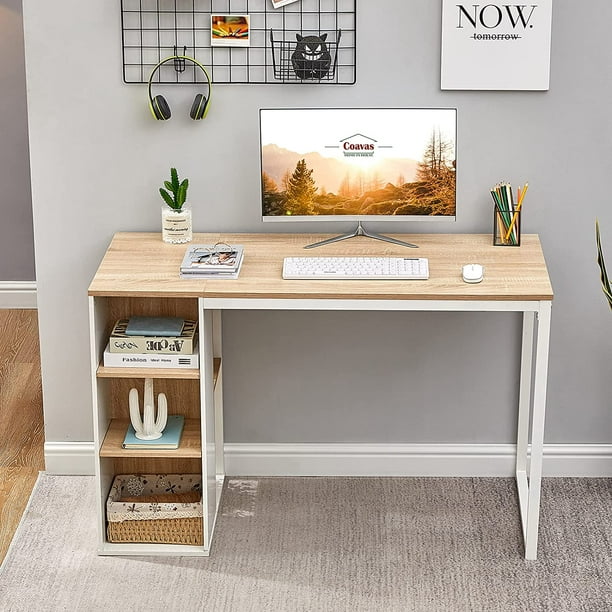 Bureau avec étagère une table Maison avec tiroirs Etudiant Bureau