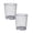 O579 Grey 10.2×9.1×7.3" 2Pack, variant on 2Pcs Deal Countdown! Waste Paper Dustbin Black Wire Heavy Duty Paper Bucket for Home Bureau A Wastepaper Set Other Cleaning Supplies Practical Home Decor 10.2" X 9.1" X 7.3" Happy 2026!