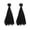 Black, variant on Yihuala 2Pcs Synthetic Fiber Fly Tying Materials With Smooth Texture 15cm Length Long Fly Fishing Streamers Easy to Use