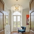 thumbnail image 4 of 31.5" Tassel Crystal Tree Branch Chandelier, Gold Modern 8-Light Pendant with Adjustable Height for High Ceilings Dining Room Living Room Foyer, 4 of 6