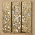thumbnail image 2 of Dance Partners Canvas Triptych Wall Art Gold And White Tones Set of 3, 2 of 5