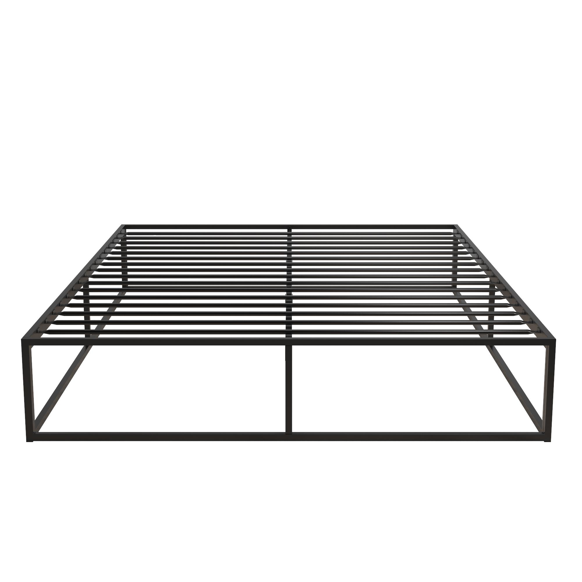 Novogratz Boutique Metal Storage Platform Bed Assembles In Minutes Full Black Walmart Com Walmart Com
