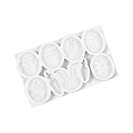 

LASHALL KITCHEN Easter Series DIY Chocolate Decoration Rabbit Carrot Fondant Baking Silicone Mold(Buy 2 Receive 3)