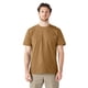 thumbnail image 1 of Camiseta Dickies para Hombre, Manga Corta, Cuello Redondo, Tela Pesada, Color Marrón, 1 of 7
