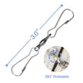 thumbnail image 3 of Anley Pack of 10 Windsock Clips - 3" Dual Swivel Hook & 360° Rotatable & Anti-wrap & Stainless, 3 of 7