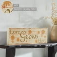 thumbnail image 3 of Spring In Bloom Love Grows Here w/ Daisies MDF Wall Sign 5x15x1, 3 of 4