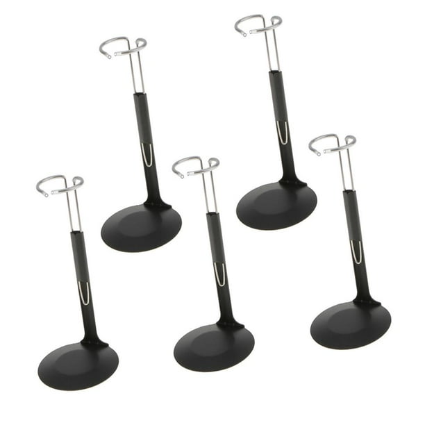 5 Unids C Tipo 1: 6 Base de Soporte de Exhibición de Muñeca '' Modelo Accesorios Negro 5 piezas Yotijar Soporte de exhibición
