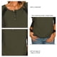 thumbnail image 5 of Camisas de manga larga para mujer Botones casuales Túnica Top Cómodo y elegante para uso diario OD Verde L, 5 of 6