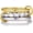 Style 2, variant on Stackable Rings for Women, 14k Gold Plate Interlocked Multi Ring Set Dainty Pave CZ Personalized Fashion Two-Toned Mixed Metals Stacking Jewelry Trendy Statement Gift