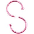 thumbnail image 1 of 10 Pcs Punk Jewelry Fake Nose Rings Hoop Lip C Shape Small Thin Piercing(8mm,Pink) Pink 8mm, 1 of 4