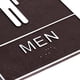 thumbnail image 2 of Letrero de baño para hombres y mujeres con Braille, 2 letreros de baño para negocios, letreros de baño con cinta de doble cara para negocios, 2 of 5