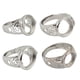thumbnail image 1 of Configuración de Espacios de Plata Antigua de Flor de Filigrana Fernando Ajuste del Anillo, 1 of 8