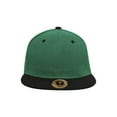 thumbnail image 2 of TopHeadwear Polyester Two-Tone Flat Bill Snapback - Kelly Green/Black, 2 of 2