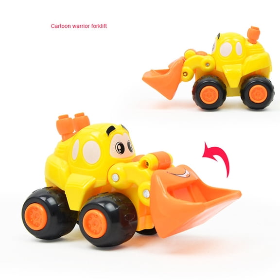 CanGong Baby Kids Cute Forward Movement Clockwork Spring Engineering Car Toy Toddler Books Baby Toys 12-18 Months Learning Toys For Toddlers 1-3 Toys Sensory Toys For Toddlers 1-3