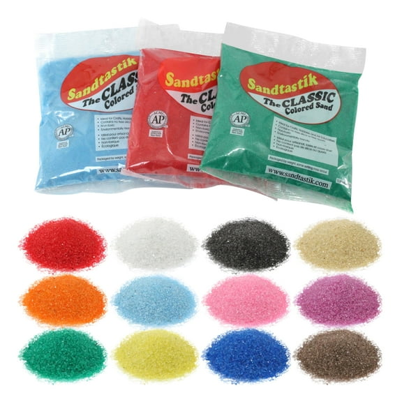 Sandtastik Classic Colored Sand Assortment #1, Set of 12