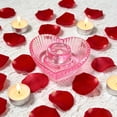 thumbnail image 5 of Glass Candlestick Holder for Wax or LED Candles, Crystal Decorative Candle Stand Centerpiece for Dining Room or Living Room Table, Modern Glass Candle Holder for Home Decor, Bookshelf or Kitchen, 5 of 8