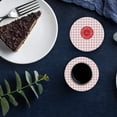 thumbnail image 5 of RYLABLUE Merry Christmas Set of 4 Round Coaster for Drinks, Absorbent Ceramic Stone Coasters Cup Mat with Cork Base for Home Kitchen Room Coffee Table Bar Decor, 5 of 5