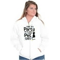 thumbnail image 4 of Cat Loving Introverts Funny Party Zip Hoodie Sweatshirt Women Brisco Brands X, 4 of 5