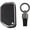 3 Button Black, variant on Compatible Key Fob Cover for Jeep Grand Cherokee Dodge Charger Challenger Durango Journey Dart Chrysler 300 Key Case Holder Protector Metal Keychain