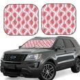thumbnail image 2 of Uemuo Strawberries Printed 2 PCS Car Windshield Sun Shade, Auto Sun Heat and UV Rays Blocker, Foldable Automotive Front Window Sunshade Protector, 2 of 7