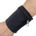 thumbnail image 2 of Sports Wristband, Zipper Workout Wallet Gym Wrist Bag Breathable Pocket Sweatband Wrist Wallet for Running Cycling Sports Coin Keys Storage, 2 of 6