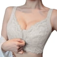 thumbnail image 5 of Gkeoshab Sports Bras for Women Plus Size Shapewear Bra for Women, Minimizer Front Closure with Full Back Coverage White 36, 5 of 6