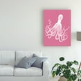 thumbnail image 3 of Trademark Fine Art 'Octopus 1 White On Pink' Canvas Art by Fab Funky, 3 of 3