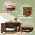 thumbnail image 7 of LEDREM Cat Litter Box Furniture Enclosure, Multi-Functional Hidden Washroom with Removable Divider for Indoor Cats,L, Rustic Brown, 7 of 7