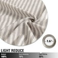 thumbnail image 6 of Curtainking Linen Stripe Grommet Curtains 50x84 inch Farmhouse Light Filtering Drapes for Living Room 2 Panels Grey, 6 of 8